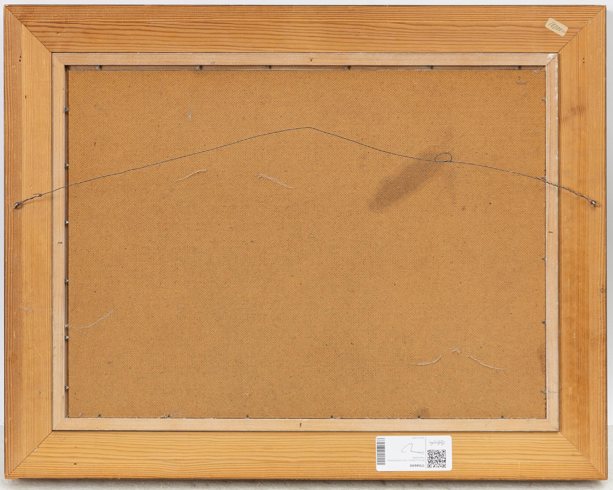 Lindorm Liljefors, Spring winter landscape with ducks.