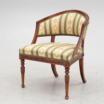 Bergère, late Gustavian style, circa 1900.