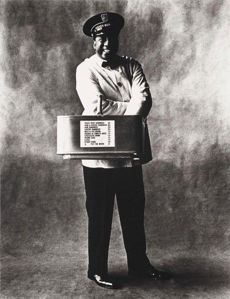 Irving Penn, "Train Sandwich Vendor, New York", 1951.