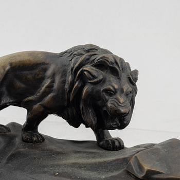 Otto Schmidt-Hofer, a bronze writing stand, signed.