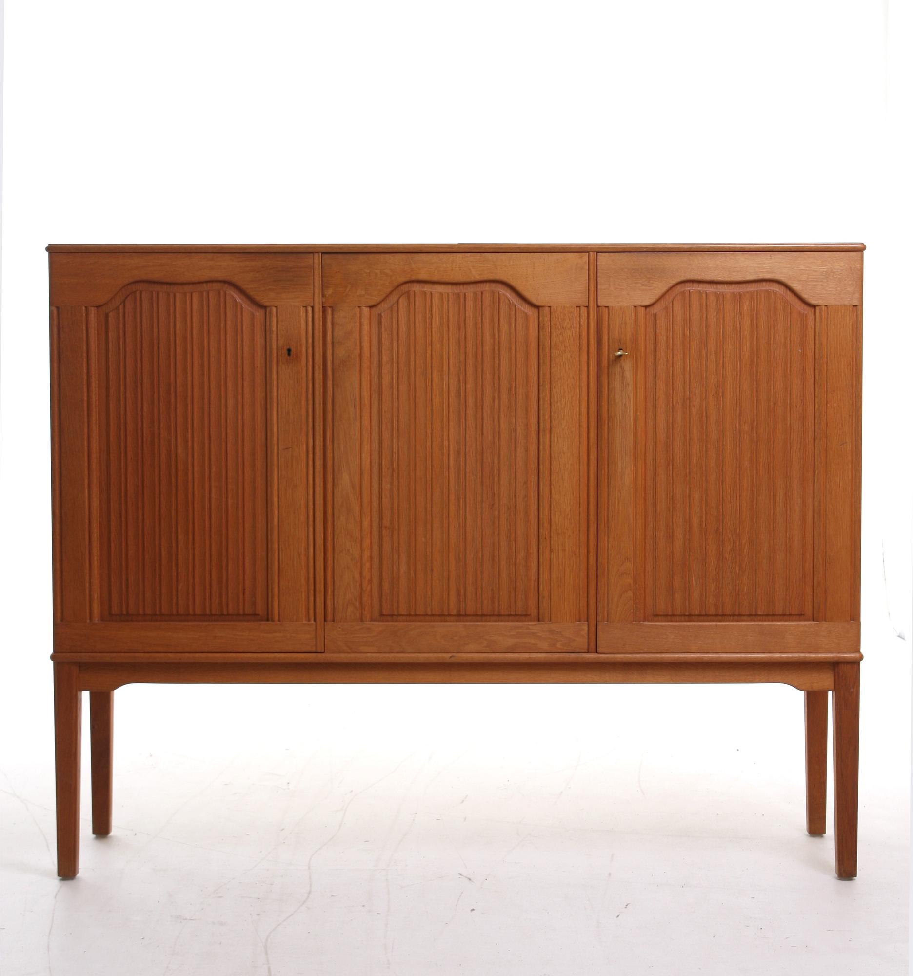 MATSALSMÖBLEMANG, 7 delar, Carl Malmsten, Åfors, ek, 1950/60-tal.