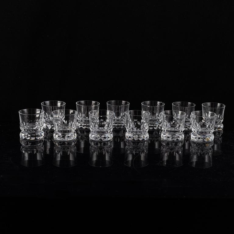 Göran Wärff, a part 'Prince' glass service, for Kosta Boda (46 pieces).