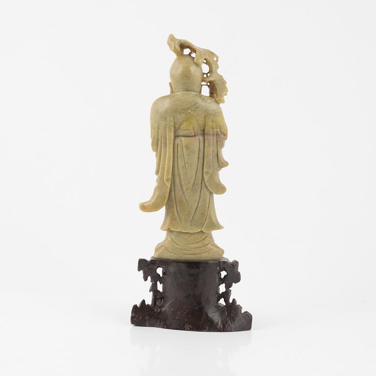 A Chinese sculpture of one of the immortals, early 20th Century.