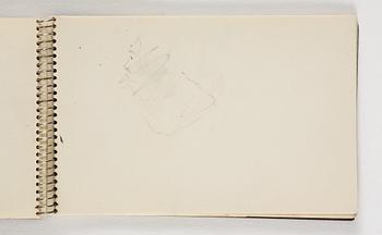 Lotte Laserstein, 10 små skissblock med teckningar.