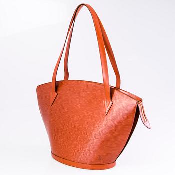 LOUIS VUITTON Brown EPI LEATHER SAINT JACQUES GM TOTE BAG.