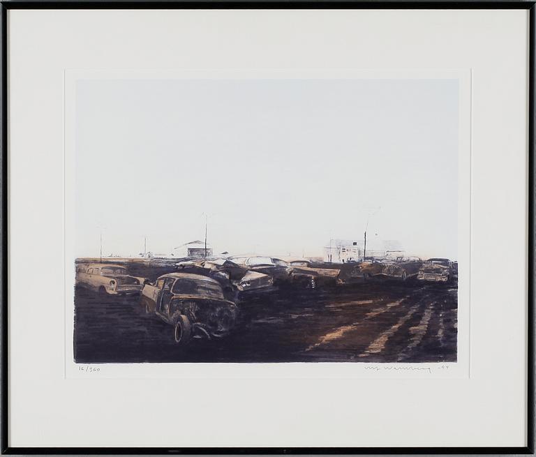 ULF WAHLBERG, färglitografi, signerad, daterad -94 och numrerad 16/360.