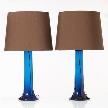 Uno & Östen Kristiansson, Bordslampor, ett par, Luxus, Vittsjö, 1960/70-tal.