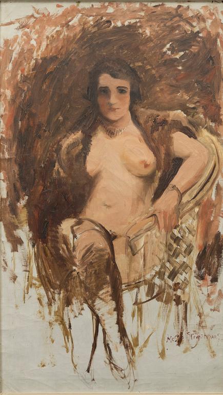 Mosse Stoopendaal, Translation: "Seated model".