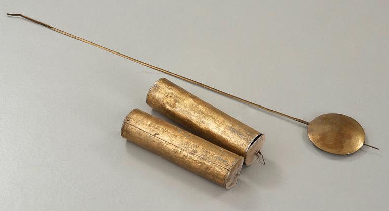 A Swedish Transition Rococo/Gustavian 18th century longcase clock.