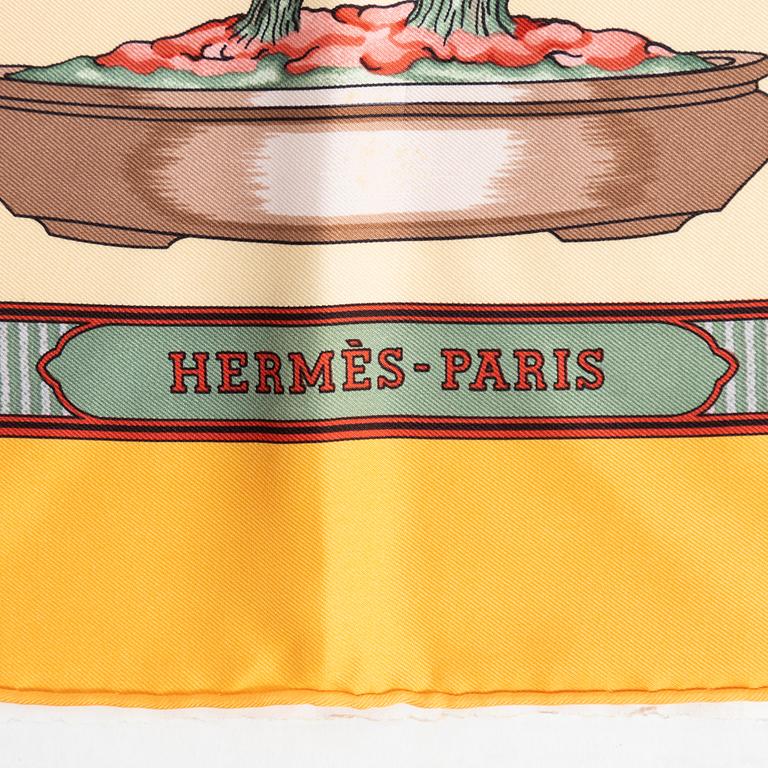 Hermès, scarf, "Les Beaux Jours de Bonsai".