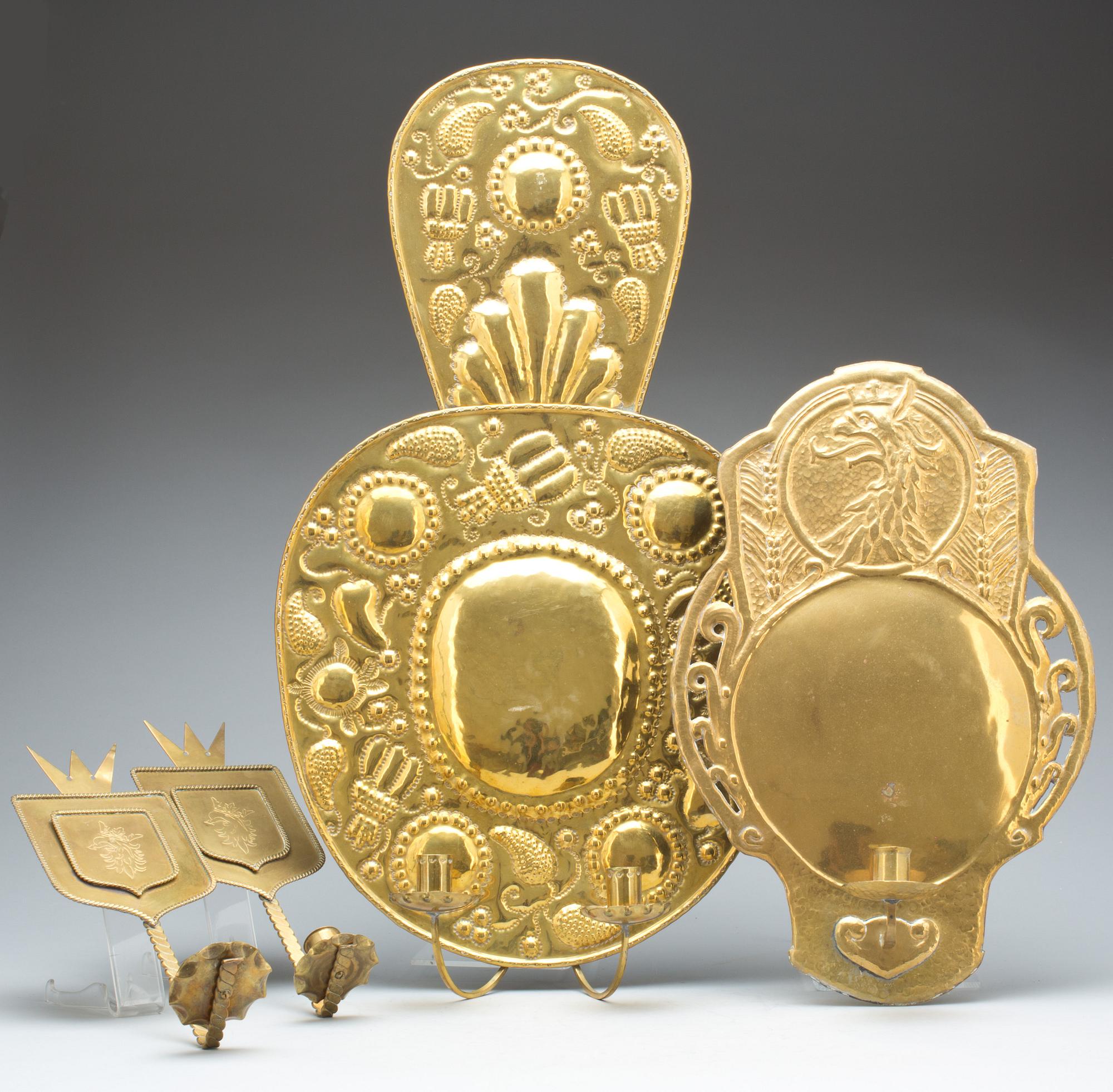 VÄGGPLÅTAR, 2+1+1 st. Renässans och barockstil. 1900-tal.