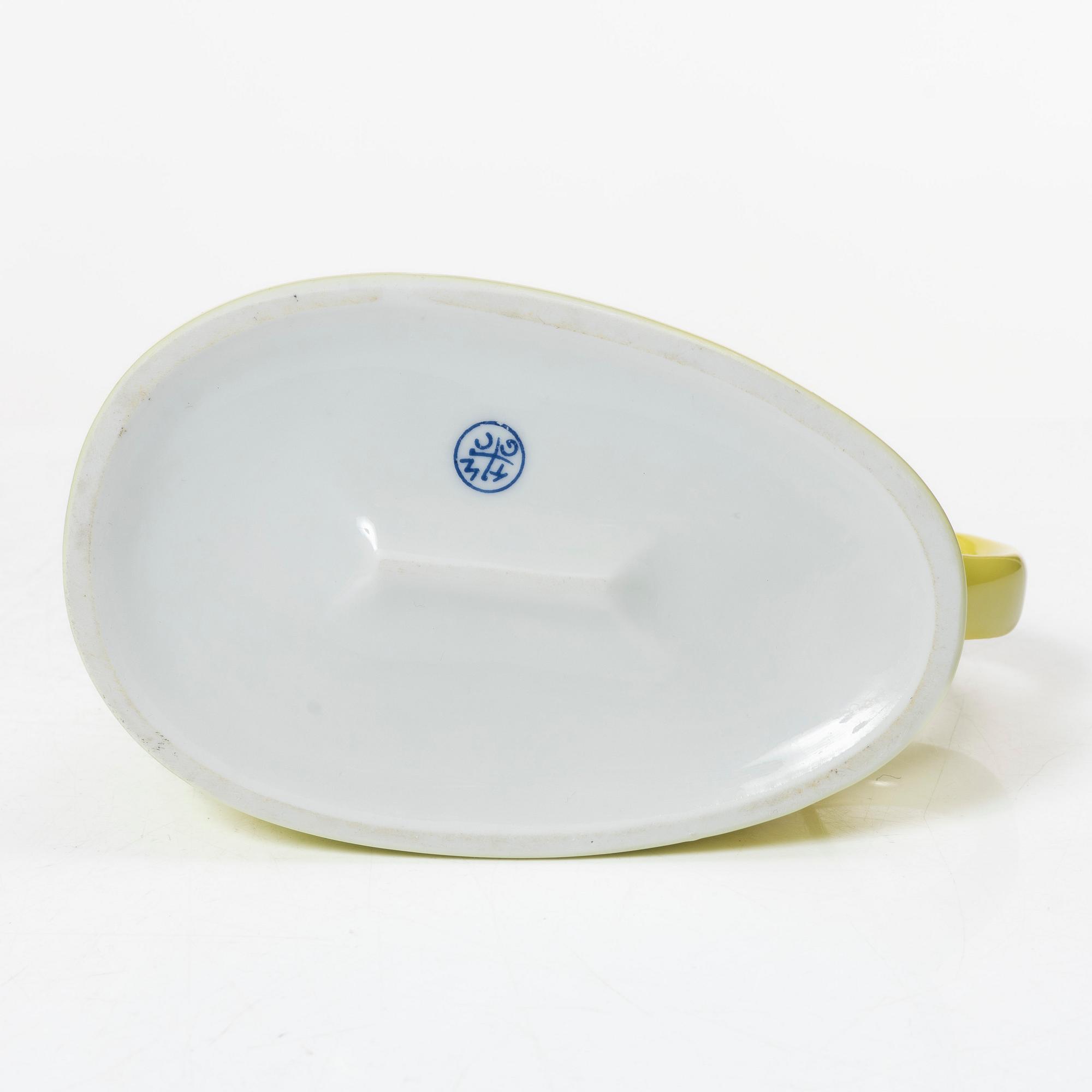 A porcelain water jug, 'Svenska Amerika Linjen', mid 20th Century.