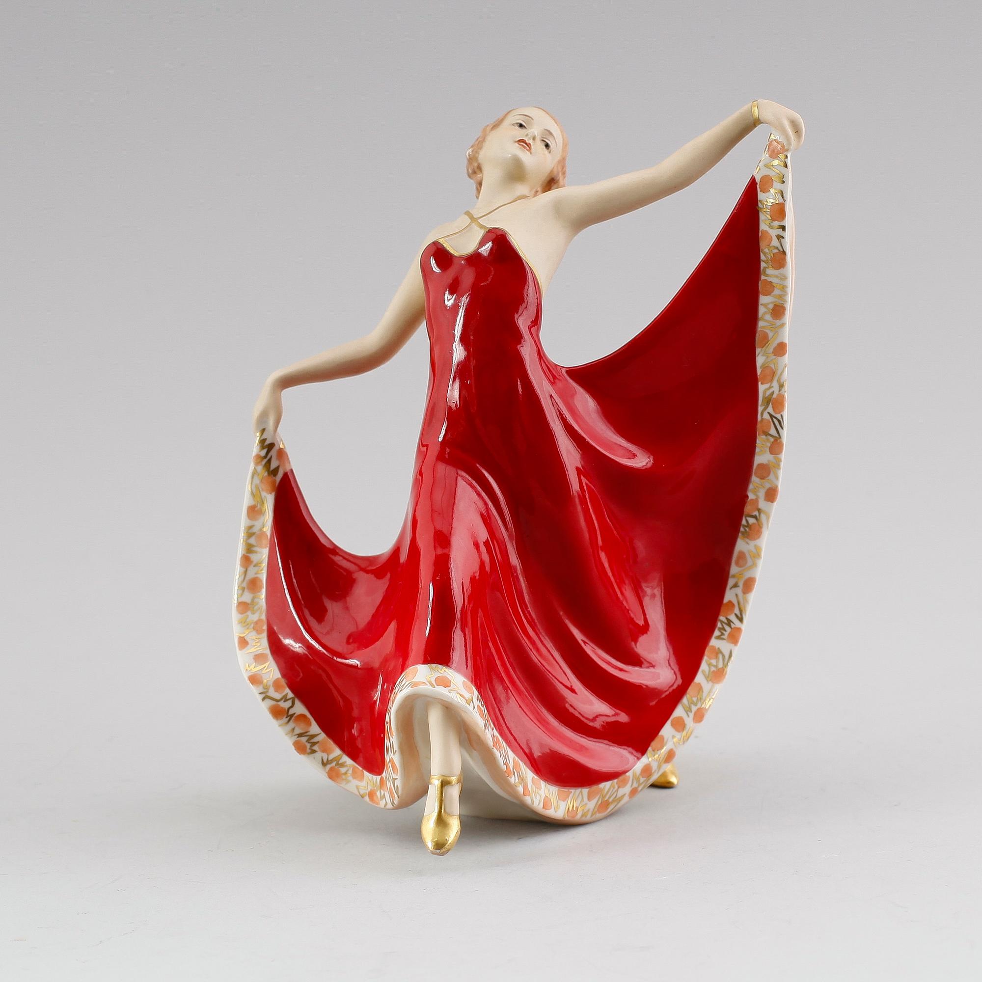 FIGUR, porslin, Royal Dux, 1900-talets första hälft.