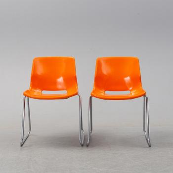 SVANTE SCHÖBLOM, stolar, 6 st, "Clipper", Overman, 1970-tal.