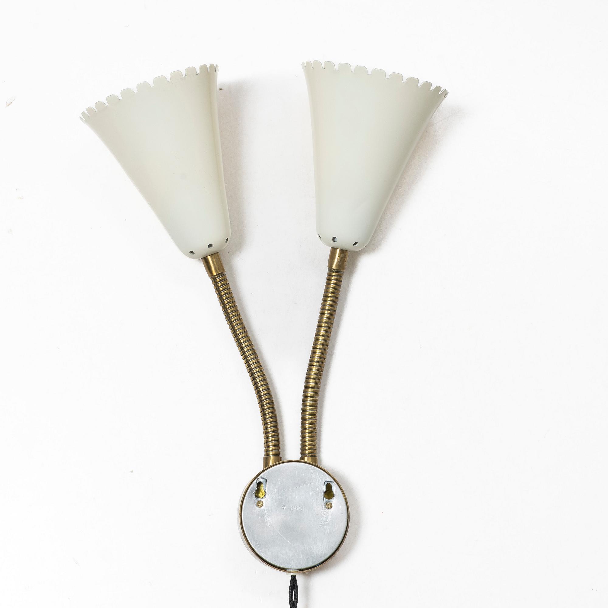 Arvid Böhlmarks Lampfabrik, a wall lamp model "8661", Stockholm, 1950s.