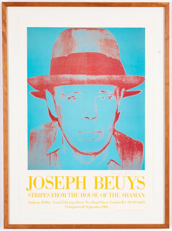 Joseph Beuys, Utställningsaffisch, "Stripes from the House of Shaman".