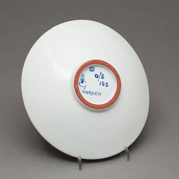 SKÅLFAT, fajans, Stig Lindberg, Gustavsberg, målarsignatur Franca Pugno.