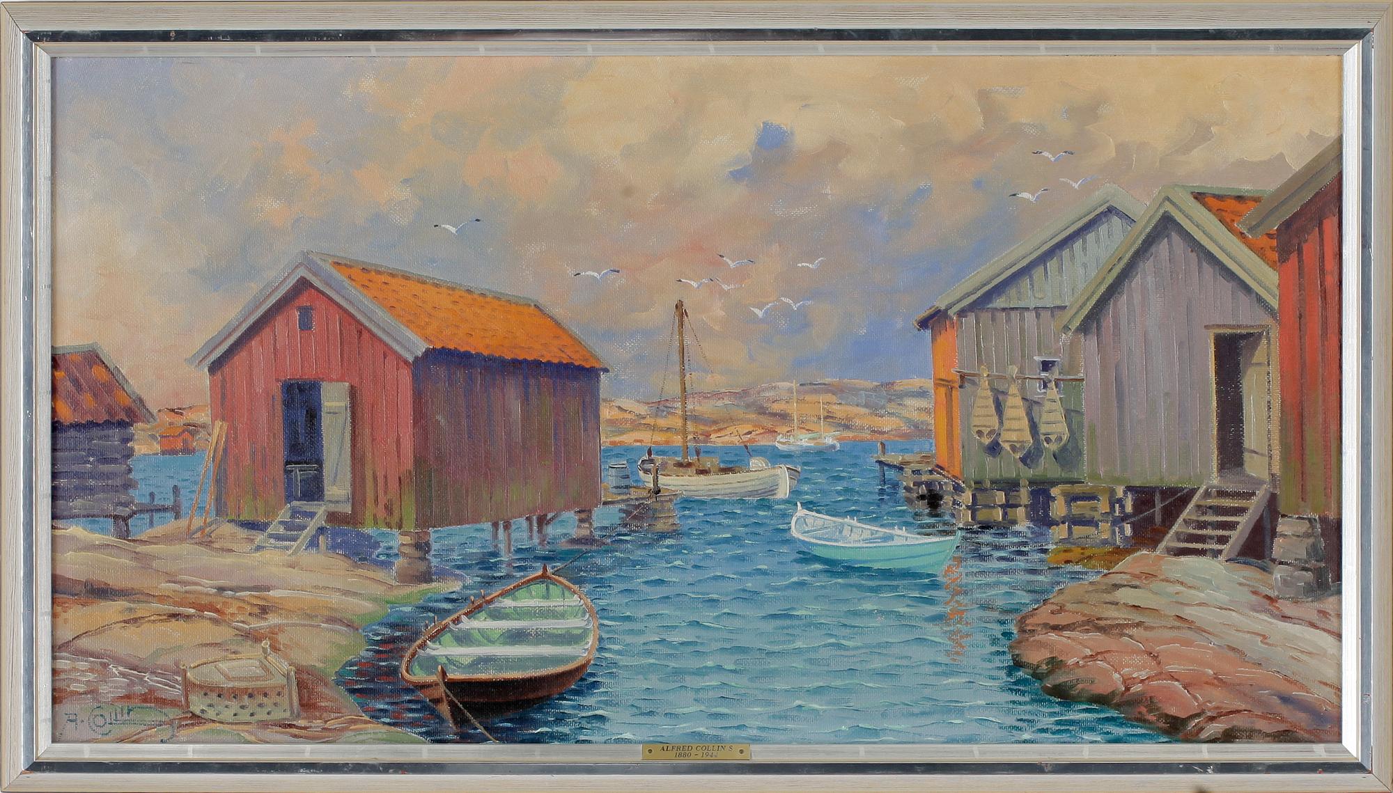 ALFRED COLLIN, olja på duk, sign.