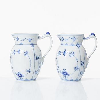 Royal Copenhagen, seven service pieces, 'Blue Fluted', Denmark.