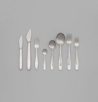 609. A set of 48 pcs of Sigurd Persson 'Ultra' flatware, NSM, Lidköping, Sweden 1960's, sterling and stainless steel.