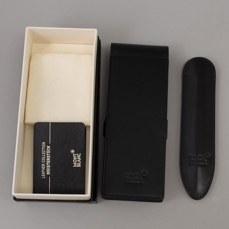 2 pen cases, Mont Blanc.