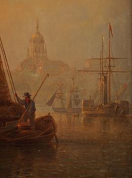 Johan Christian Berger, View towards Skeppsholmen and Södermalm in Stockholm.