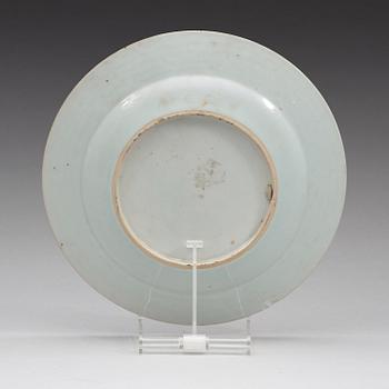 TALLRIK, kompaniporslin. Qingdynastin, Qianlong (1736-95).