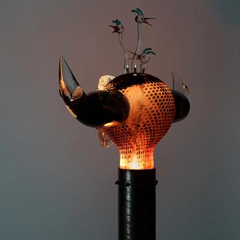 A unique Kjell Engman glass sculpture, Kosta Boda 1994.