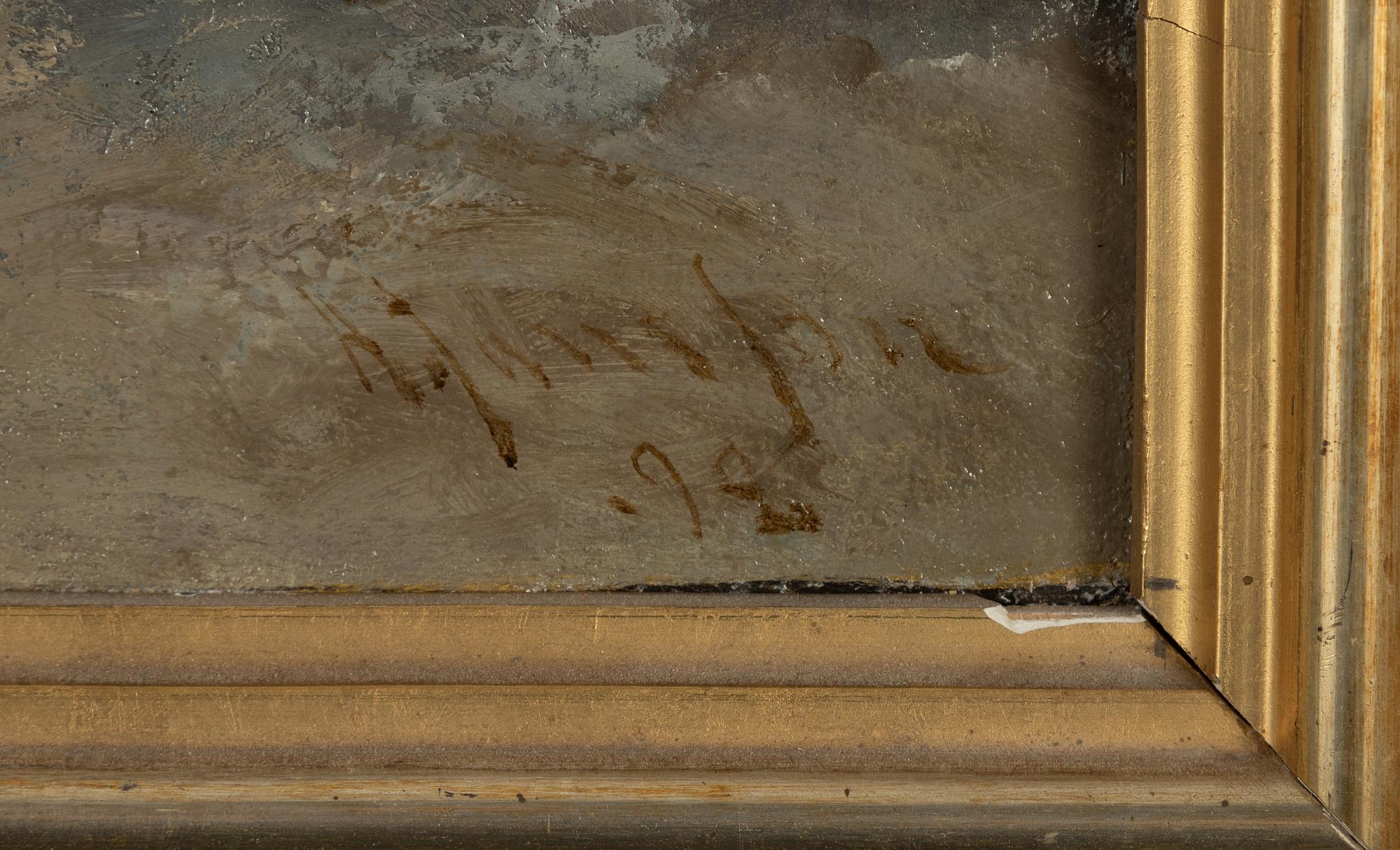 Okänd konstnär, olja på duk, signerad och daterad -92.