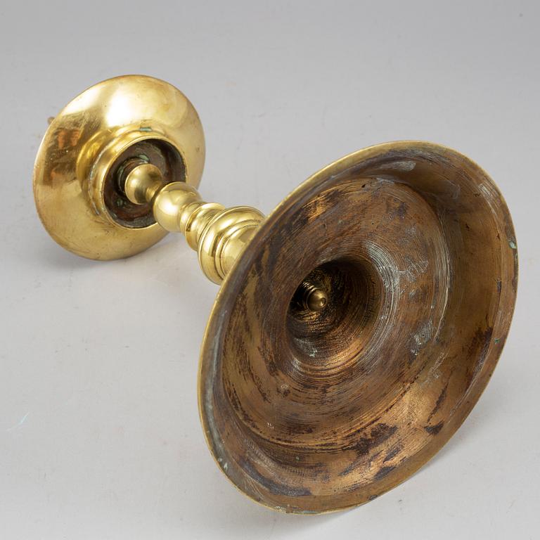 LJUSSTAKE, brons, 1600-tal.