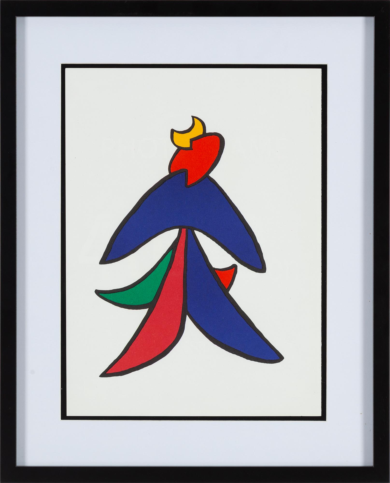 ALEXANDER CALDER, lithographe in colours, from Derrière le Miroir 1963.