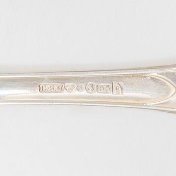 C.G. Hallberg, Bestickservis, 84 delar, silver, "Prins Albert", 1900-talets mitt.