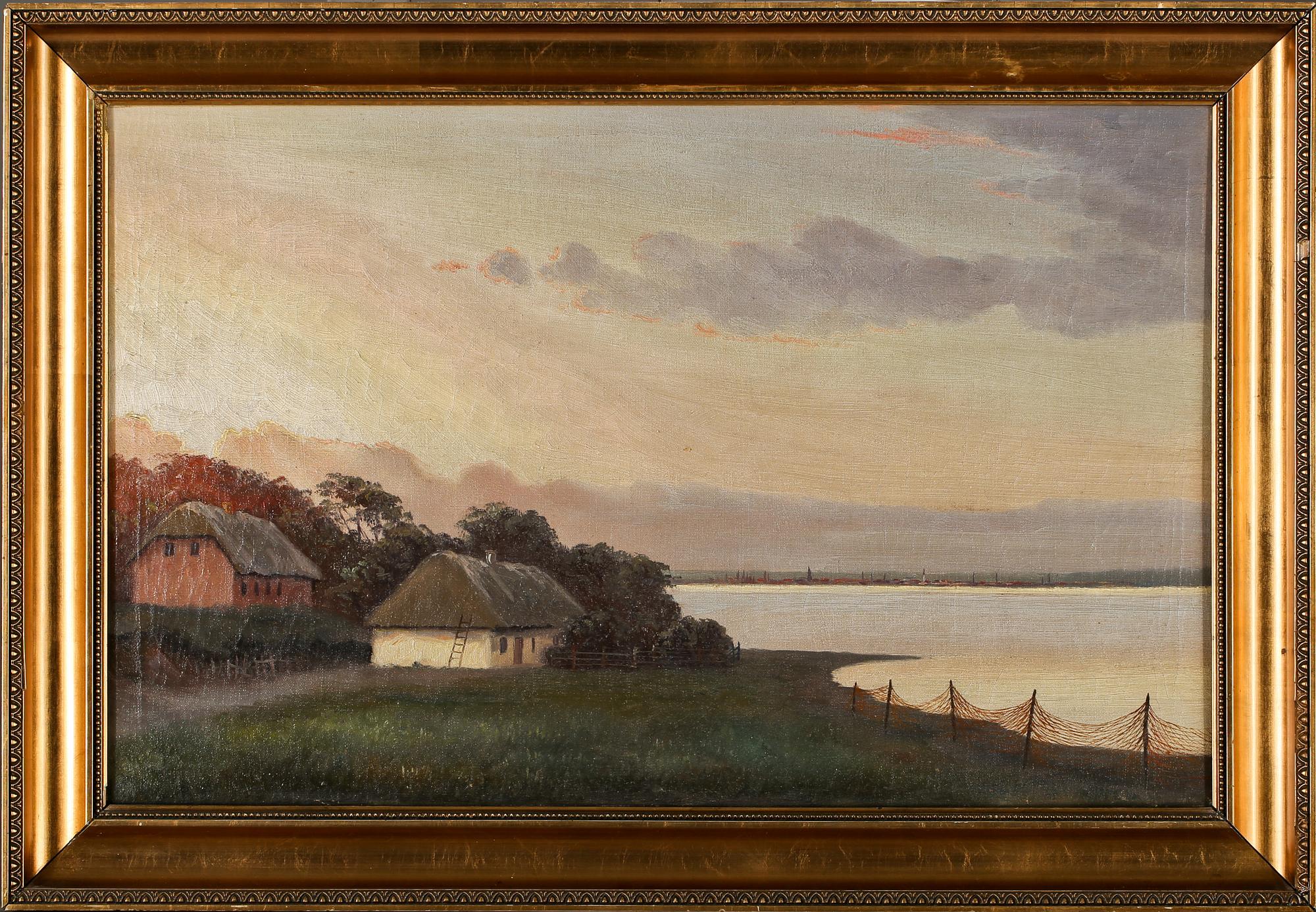 OKÄND KONSTNÄR, olja på duk, osignerad, omkring sekelskiftet 1900.