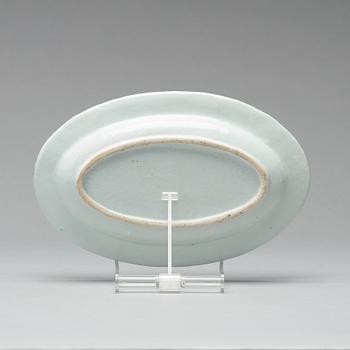 A pair of blue and white armorial dishes, Qingdynasty, Qianlong (1736-95).