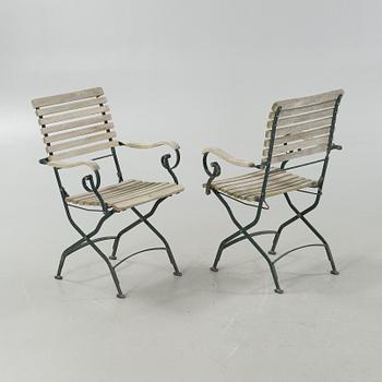 A garden group of five pieces, second half of the 20th century.