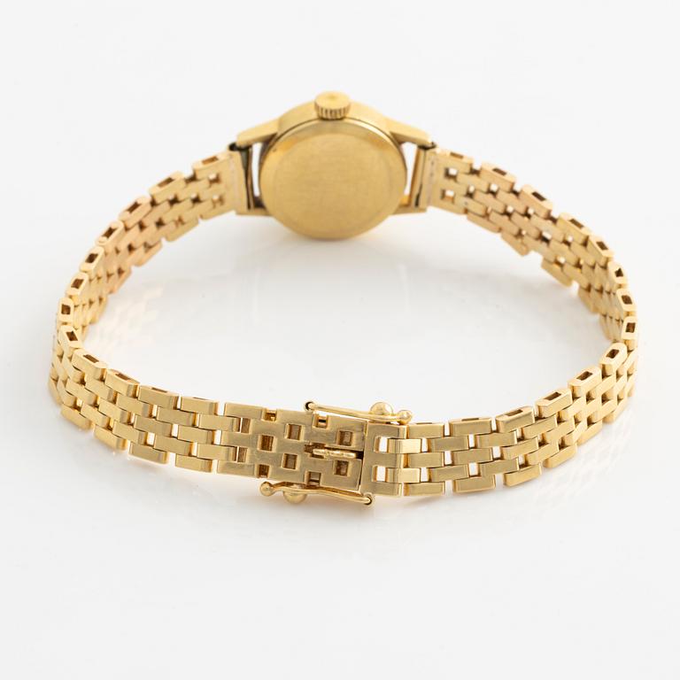 Enicar, armbandsur, 18K guld, 16,5 mm.