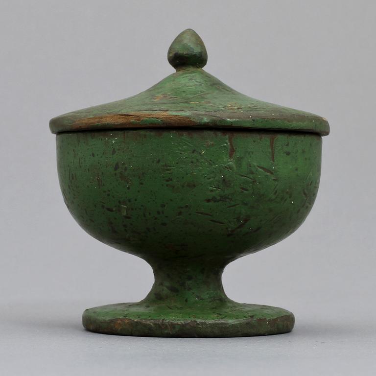 LOCKASK, trä, allmoge, 1800-tal.