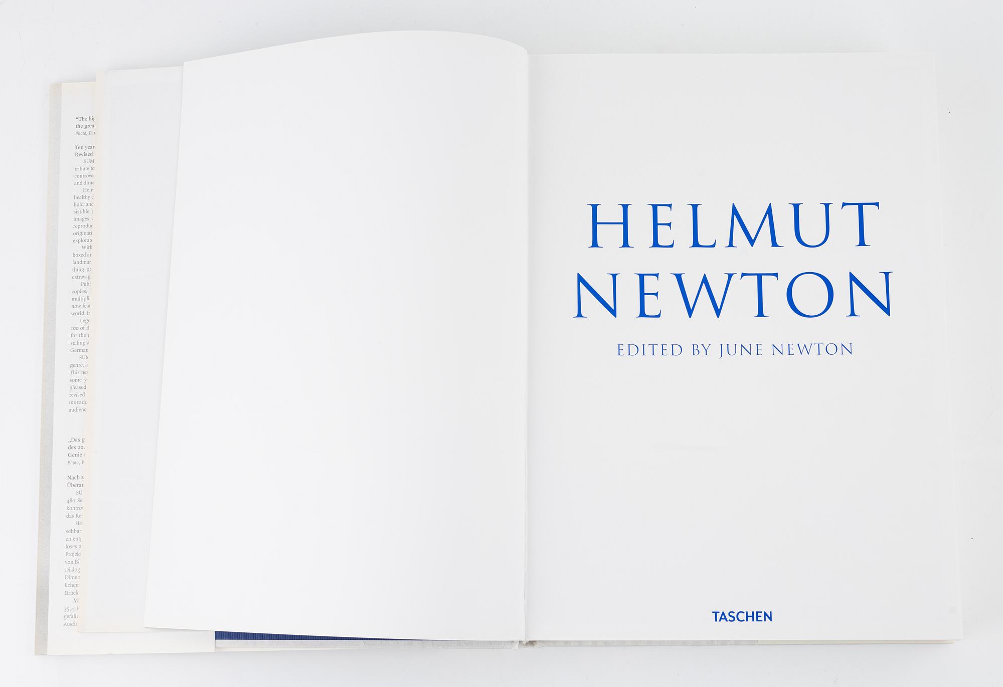 Helmut Newton, photo book, "Baby Sumo", 2009.