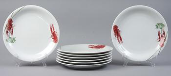 TALLRIKAR, 8 st, porslin, Rörstrand.