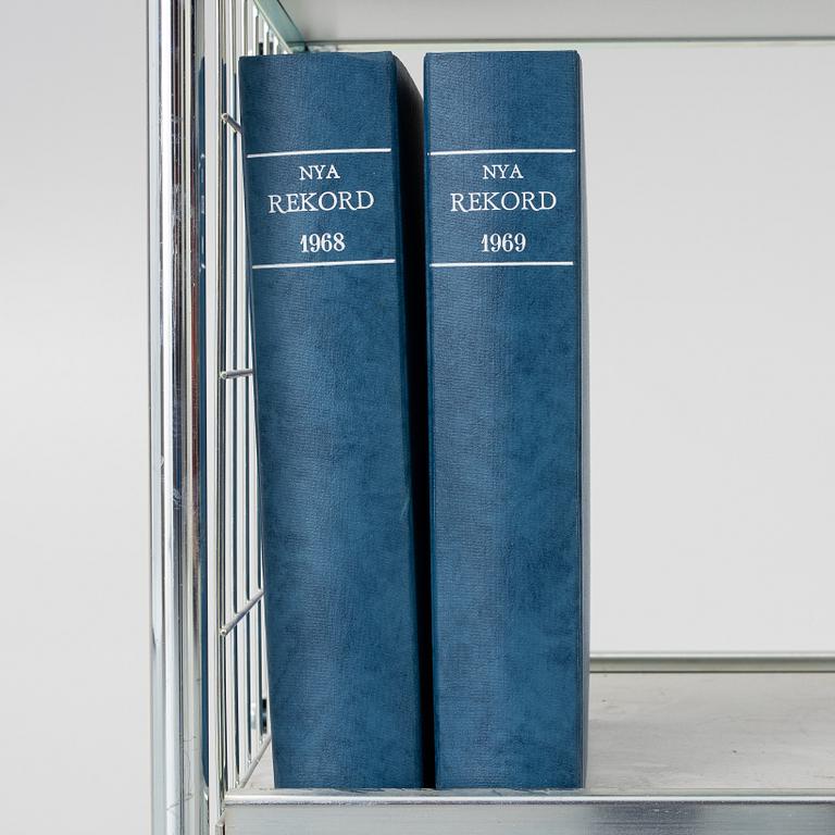 Rekordmagasinet, complete annual runs from 1942–1968, mostly bound.
