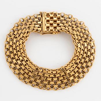 ARMBAND, x-länk, 18K guld.