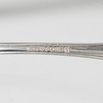 C.G. Hallberg, Skedar, 21 st, silver,  "Hallbergs Chippendale", Stockholm, bl a 1950.