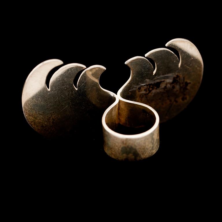 RING, silver, Berit Johansson, 1975.