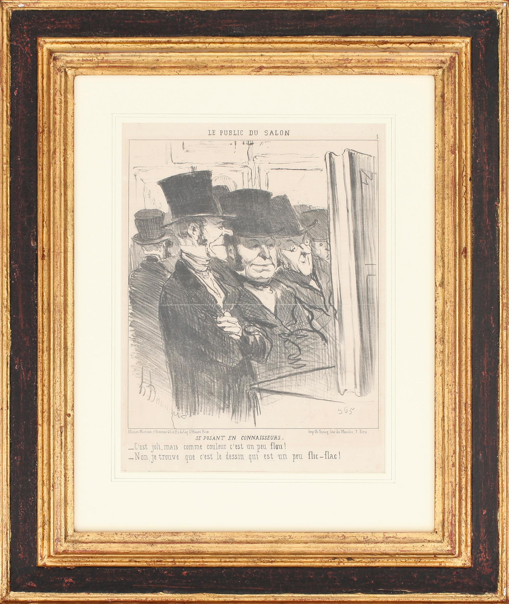 HONORÉ DAUMIER, litografier, 3 st.