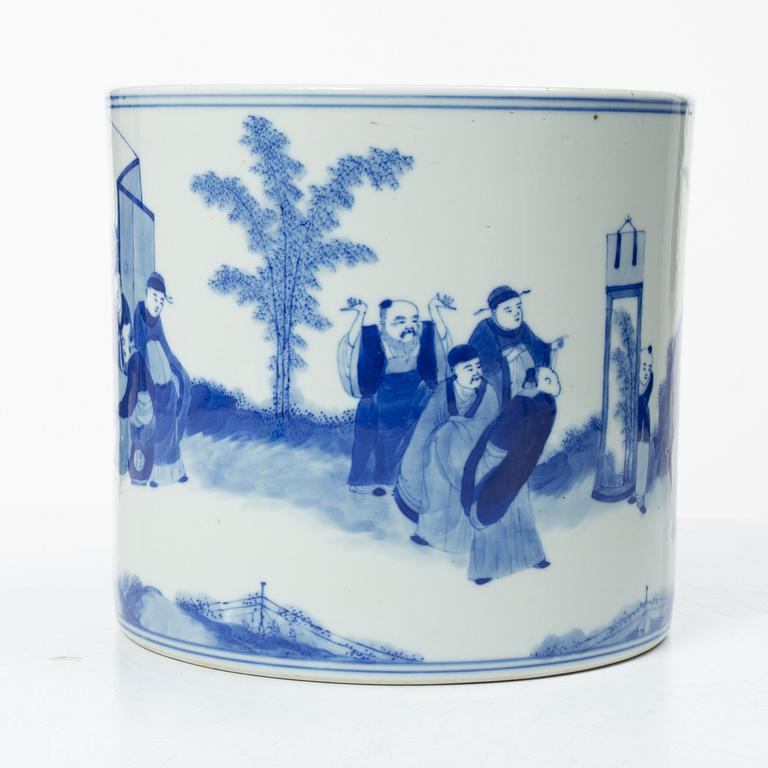 Penselställ, porslin, Kina, sen Qingdynasti / 1900-tal.