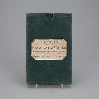 ATLAS, "Smiths" Map of England & Wales", Travelling Roads, Canals, England 1827.