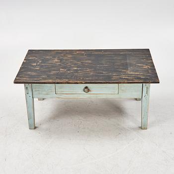 A painted table, 19th Century.