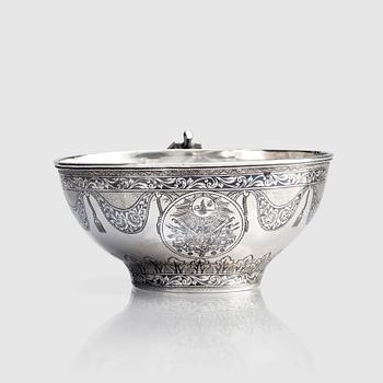 329. An Armenian / Ottoman empire silver vessel by Khane Kian, around 1890-1910.