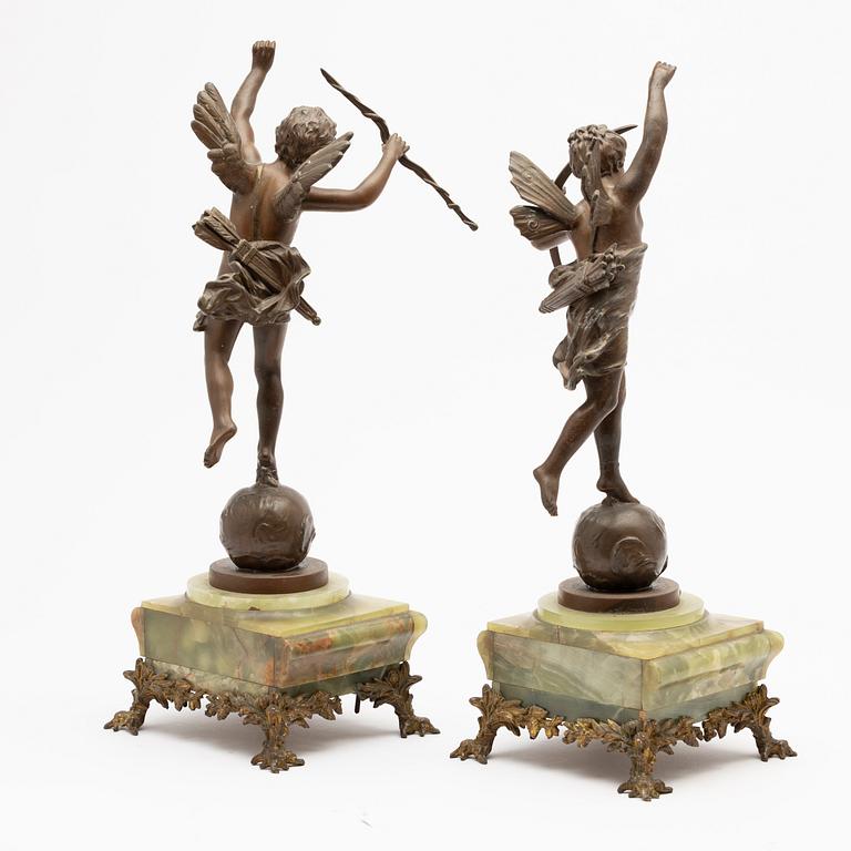 Table garniture, 3 pieces, Rotterdam, second half of the 19th century.