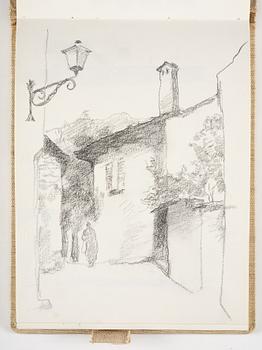 Lotte Laserstein, 4 skissböcker med blyertsteckningar.